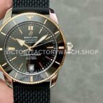 BLS Factory Breitling Superocean Heritage B20 UB2010121B1S1 42mm black dial rubber strap