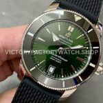 BLS Factory Breitling Superocean Heritage II B20 AB2010121L1S1 42mm Steel Rubber Strap Green Di ( (6) BLS Factory Breitling Superocean Heritage II B20 AB2010121L1S1 42mm Steel Rubber Strap Green Dial