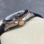 BLS Factory Breitling Superocean U17375211B1S1 42mm Half Rose Gold Black Rubber Strap Black Dial