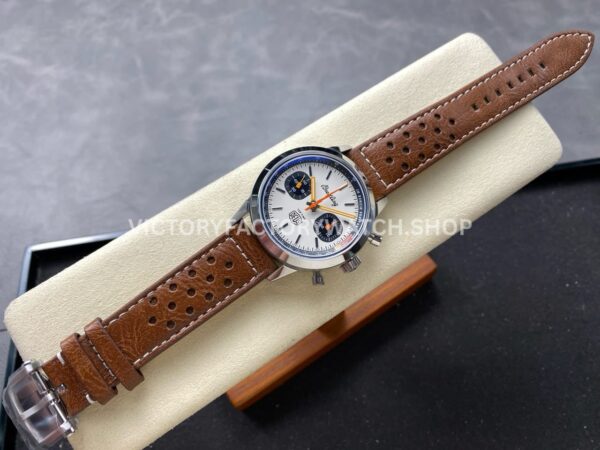 BLS Factory Breitling Top Time B01 A233101A1A1X1 42mm Steel Brown Leather Strap Black Eye White Dial (4) BLS Factory Breitling Top Time B01 A233101A1A1X1 42mm Steel Brown Leather Strap Black Eye White Dial