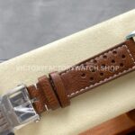 BLS Factory Breitling Top Time B01 A233112A1A1X1 42mm Steel Brown Leather Strap Light Blue Eye White Dial