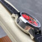 BLS Factory Breitling Top Time B01 A25310241K1X1 42mm Steel Black Leather Strap Red Dial