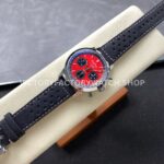 BLS Factory Breitling Top Time B01 A25310241K1X1 42mm Steel Black Leather Strap Red Dial