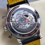 BLS Factory Breitling Top Time B01 A25310241K1X1 42mm Steel Black Leather Strap Red Dial