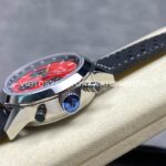 BLS Factory Breitling Top Time B01 A25310241K1X1 42mm Steel Black Leather Strap Red Dial