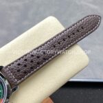 BLS Factory Breitling Top Time B01 AB01762A1L1X1 42mm Steel Black Leather Strap Green Dial
