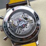 BLS Factory Breitling Top Time B01 AB01762A1L1X1 42mm Steel Black Leather Strap Green Dial