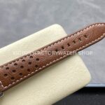BLS Factory Breitling Top Time B01 AB01763A1C1X1 42mm Steel Brown Leather Strap Blue Dial