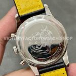BLS Factory Breitling Top Time B01 AB01764A1C1X1 42mm Steel Black Leather Strap Light Blue Dial