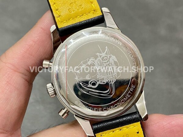 BLS Factory Breitling Top Time B01 AB01764A1C1X1 42mm Steel Black Leather Strap Light Blue Dial