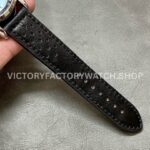 BLS Factory Breitling Top Time B01 AB01764A1C1X1 42mm Steel Black Leather Strap Light Blue Dial