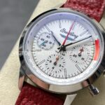 BLS Factory Breitling Top Time B01 AB01766A1A1X1 42mm Steel Red Leather Strap White Dial