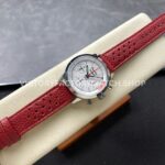 BLS Factory Breitling Top Time B01 AB01766A1A1X1 42mm Steel Red Leather Strap White Dial