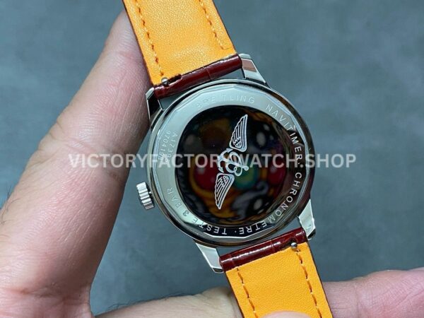 BLS Factory Breitling Women Navitimer A17327211G1P1 35mm Steel Leather Strap Silver Dial