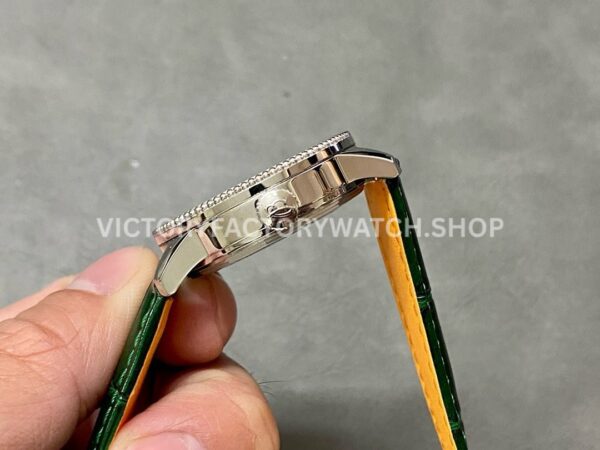 BLS Factory Breitling Women Navitimer A17327361L1P1 35mm Steel Leather Strap Green Dial