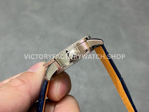 BLS Factory Breitling Women Navitimer A17395161C1P2 35mm Steel Leather Strap Blue Dial