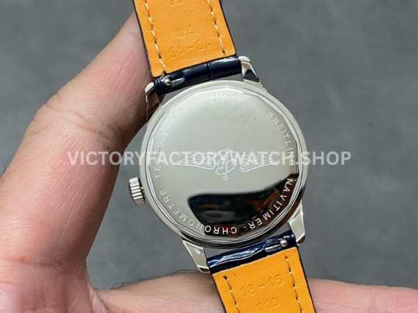 BLS Factory Breitling Women Navitimer A17395161C1P2 35mm Steel Leather Strap Blue Dial