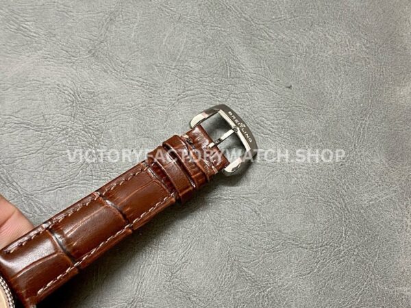 BLS Factory Breitling Women Navitimer A17395201K1P2 35mm Steel Leather Strap Champagne Dial