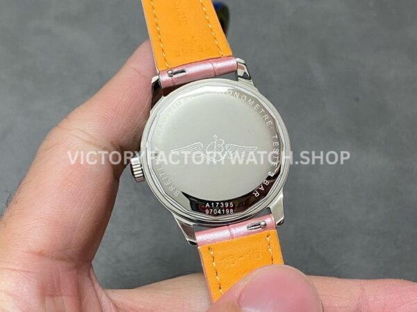BLS Factory Breitling Women Navitimer A17395211A1P2 35mm Steel Leather Strap Mother of pearl Dial