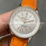 BLS Factory Breitling Women Navitimer A17395F41G1P3 35mm Steel Leather Strap Silver Dial (7) BLS Factory Breitling Women Navitimer A17395F41G1P3 35mm Steel Leather Strap Silver Dial