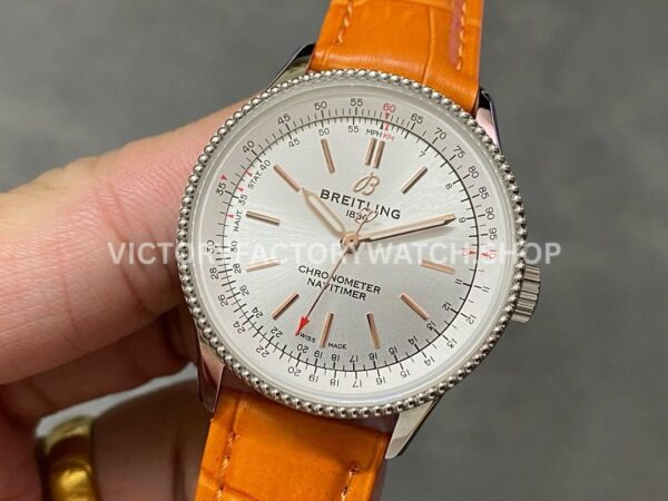 BLS Factory Breitling Women Navitimer A17395F41G1P3 35mm Steel Leather Strap Silver Dial (7) BLS Factory Breitling Women Navitimer A17395F41G1P3 35mm Steel Leather Strap Silver Dial