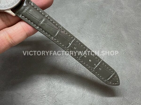 BLS Factory Breitling Women's Navitimer R17395211A1P1 35mm Steel Leather Strap Grey Dial