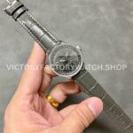 BLS Factory Breitling Women's Navitimer R17395211A1P1 35mm Steel Leather Strap Grey Dial
