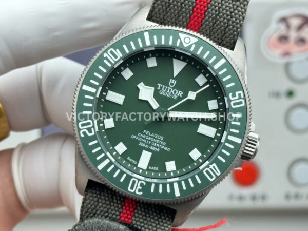 BR Factory Tudor Pelagos FXD 42mm Titanium Textile Strap Green Ceramic Bezel Green Dial (3) BR Factory Tudor Pelagos FXD 42mm Titanium Textile Strap Green Ceramic Bezel Green Dial