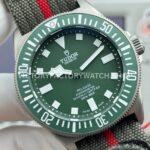 BR Factory Tudor Pelagos FXD 42mm Titanium Textile Strap Green Ceramic Bezel Green Dial (4) BR Factory Tudor Pelagos FXD 42mm Titanium Textile Strap Green Ceramic Bezel Green Dial