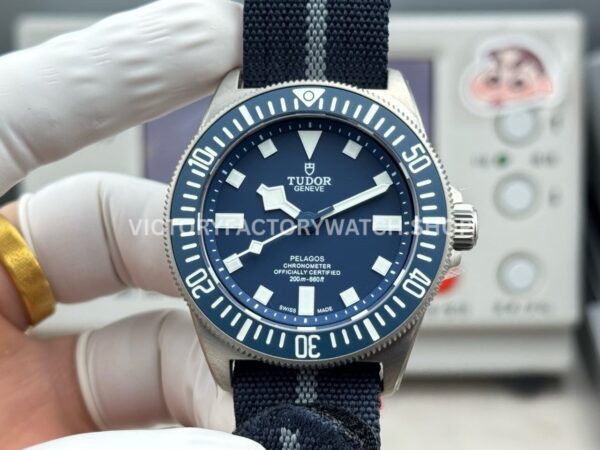 BR Factory Tudor Pelagos FXD M25707B24-0001 42mm Titanium Textile Strap Blue Ceramic Bezel Blue Dial (2) BR Factory Tudor Pelagos FXD M25707B 42mm titanium blue ceramic bezel blue dial