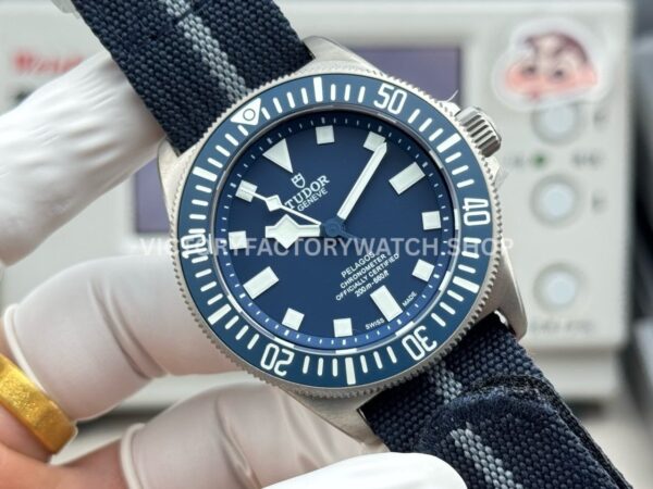 BR Factory Tudor Pelagos FXD M25707B24-0001 42mm Titanium Textile Strap Blue Ceramic Bezel Blue Dial (4) BR Factory Tudor Pelagos FXD M25707B/24-0001 42mm Titanium Textile Strap Blue Ceramic Bezel Blue Dial