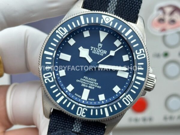 BR Factory Tudor Pelagos FXD M25707B24-0001 42mm Titanium Textile Strap Blue Ceramic Bezel Blue Dial (5) BR Factory Tudor Pelagos FXD M25707B/24-0001 42mm Titanium Textile Strap Blue Ceramic Bezel Blue Dial