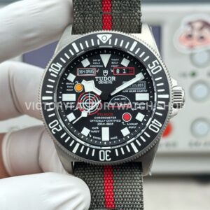 BR Factory Tudor Pelagos FXD Meme 42mm Titanium Green Textile Strap Black Dial (7) BR Factory Tudor Pelagos FXD 42mm titanium green textile strap black dial