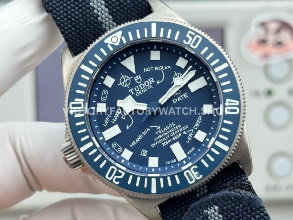 BR Factory Tudor Pelagos FXD Meme 42mm Titanium Textile Strap Blue Dial (3) BR Factory Tudor Pelagos FXD Meme 42mm Titanium Textile Strap Blue Dial