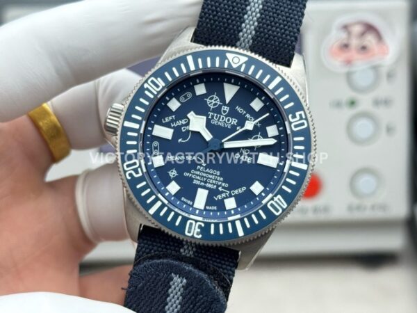 BR Factory Tudor Pelagos FXD Meme 42mm Titanium Textile Strap Blue Dial (4) BR Factory Tudor Pelagos FXD Meme 42mm Titanium Textile Strap Blue Dial