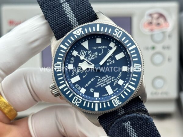 BR Factory Tudor Pelagos FXD Meme 42mm Titanium Textile Strap Blue Dial (7) BR Factory Tudor Pelagos FXD Meme 42mm Titanium Textile Strap Blue Dial
