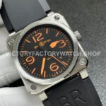 BRF Factory Bell & Ross BR 03 42mm Steel Black Rubber Strap Black Dial (2) BRF Factory Bell & Ross BR 03 42mm Steel Black Rubber Strap Black Dial