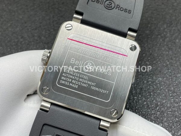BRF Factory Bell & Ross BR 03 42mm Steel Black Rubber Strap Black Dial (5) BRF Factory Bell & Ross BR 03 42mm Steel Black Rubber Strap Black Dial