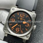 BRF Factory Bell & Ross BR 03 42mm Steel Black Rubber Strap Black Dial (6) BRF Factory Bell & Ross BR 03 42mm Steel Black Rubber Strap Black Dial