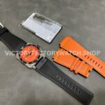 BRF Factory Bell & Ross BR-03-92 42mm Steel Rubber Strap Aluminum Bezel Orange Dial (2) BRF Factory Bell & Ross BR-03-92 42mm Steel Rubber Strap Aluminum Bezel Orange Dial