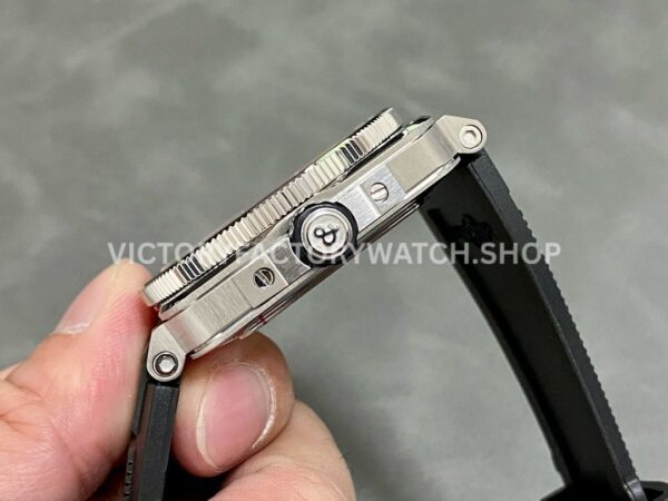 BRF Factory Bell & Ross BR-03-92 42mm Steel Rubber Strap Aluminum Bezel Orange Dial (5) BRF Factory Bell & Ross BR-03-92 42mm Steel Rubber Strap Aluminum Bezel Orange Dial