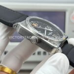 BRF Factory Bell & Ross BR 03-93 GMT 42mm Steel Leather Strap Black Dial (8) BRF Factory Bell & Ross BR-03-93 GMT 42mm Steel Leather Strap Black Dial