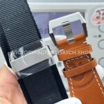 BRF Factory Bell & Ross BR 03-93 GMT 42mm Steel Leather Strap White Dial (7) BRF Factory Bell & Ross BR-03-93 GMT 42mm Steel Leather Strap White Dial