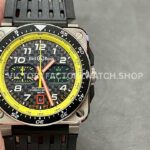 BRF Factory Bell & Ross BR-03-94 Chronographe 42mm Steel Rubber Strap Black Dial (3) BRF Factory Bell & Ross BR-03-94 Chronograph 42mm steel rubber strap black dial