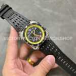 BRF Factory Bell & Ross BR-03-94 Chronographe 42mm Steel Rubber Strap Black Dial (5) BRF Factory Bell & Ross BR-03-94 Chronographe 42mm Steel Rubber Strap Black Dial