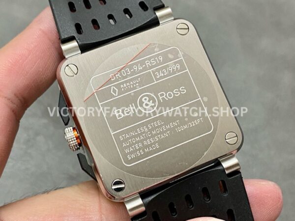 BRF Factory Bell & Ross BR-03-94 Chronographe 42mm Steel Rubber Strap Black Dial (9) BRF Factory Bell & Ross BR-03-94 Chronographe 42mm Steel Rubber Strap Black Dial