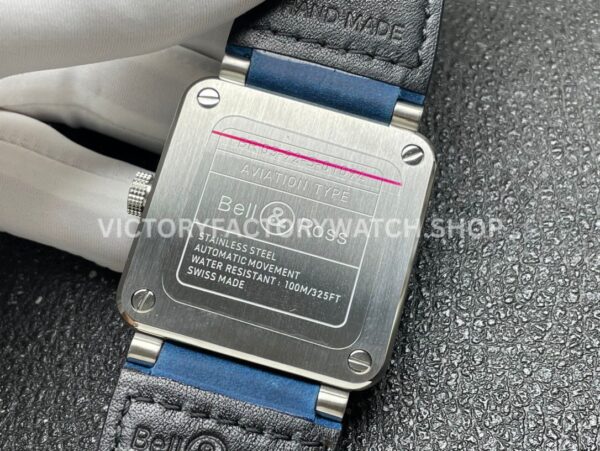 BRF Factory Bell & Ross BR 03 BR0392-BLU-STSCA 42mm Steel Leather Strap Blue Dial (2) BRF Factory Bell & Ross BR-03 BR0392-BLU-STSCA 42mm Steel Leather Strap Blue Dial
