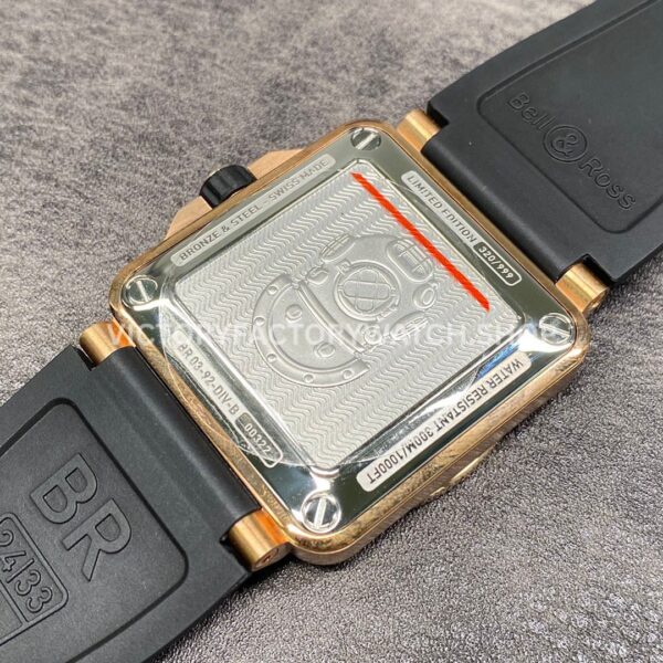 BRF Factory Bell & Ross BR-03 BR0392-D-BR-BR-SCA 42mm Bronze Leather strap Black Dial
