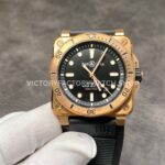 BRF Factory Bell & Ross BR-03 BR0392-D-BR-BR-SCA 42mm bronze black dial leather strap