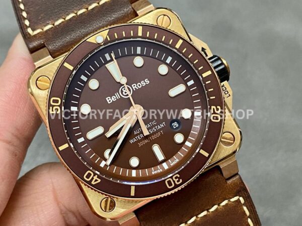 BRF Factory Bell & Ross BR-03 BR0392-D-BR-BR-SCA 42mm Bronze Leather strap Brown Dial (2) BRF Factory Bell & Ross BR-03 BR0392-D-BR-BR-SCA 42mm Bronze Leather strap Brown Dial